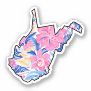 West Virginia - Summer Sticker - Lilly Inspired