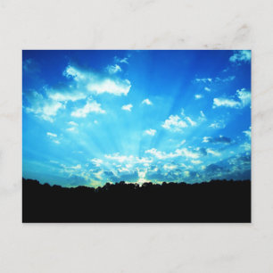 West Virginia Sunrise Blue Postcard