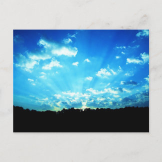 West Virginia Sunrise Blue Postcard