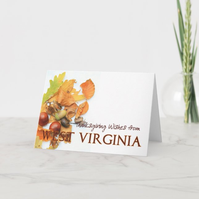 West Virginia Thanksgiving Card (Front)