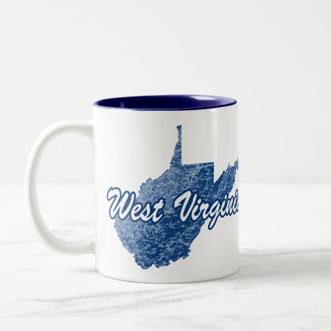 West Virginia Two-Tone Coffee Mug (Left)