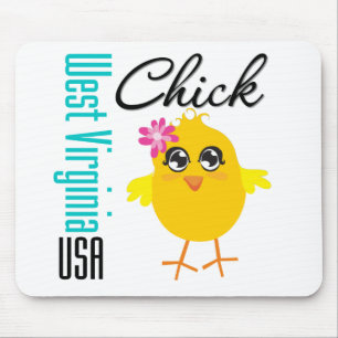 West Virginia USA Chick Mouse Pad