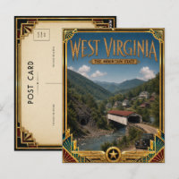 West Virginia Vintage Art Deco Golden Age