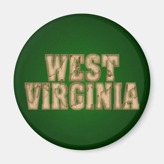 West Virginia Vintage Magnet (Front)