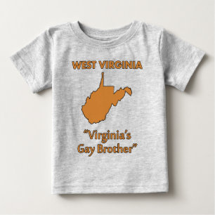 West Virginia - Virginia's Gay Brother Baby T-Shirt