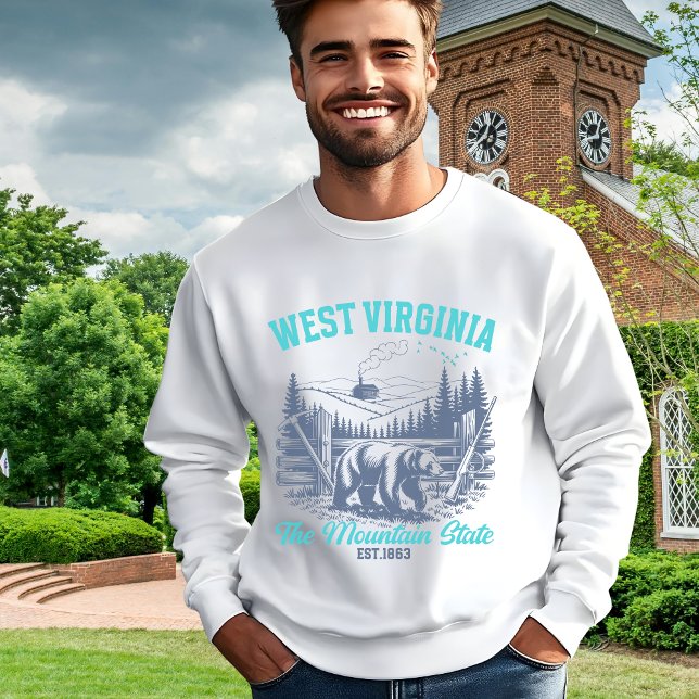 West Virginia Wilderness Bear Souvenir Sweatshirt (Creator Uploaded)