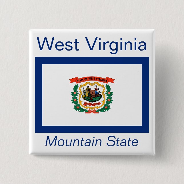 West Virginian Flag Button (Front)