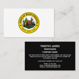 West Virginian Seal, Seal of West Virginia Business Card
