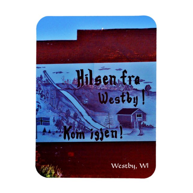 Westby, Wisconsin Magnet (Vertical)