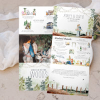 Westcoast Forest Beach | Illustrated Wedding