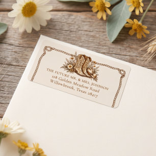 Wester Wedding Return Address Label