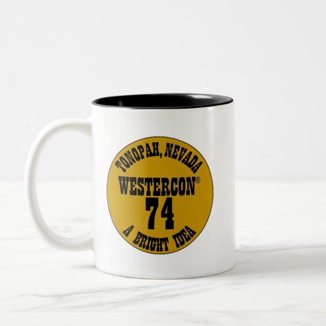 Westercon 74 Two-Tone Coffee Mug (Left)