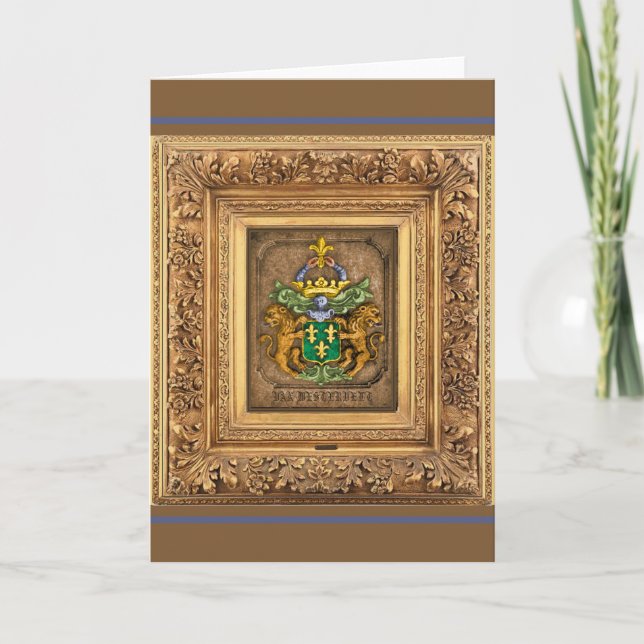 Westerfield Dutch Family Coat Of Arms. Thank You Card (Front)