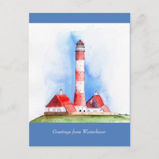 Westerhever customisable Greetings Postcard