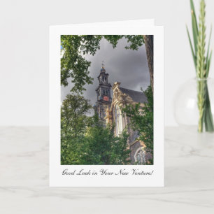 Westerkerk, Amsterdam, Good Luck in New Venture Card