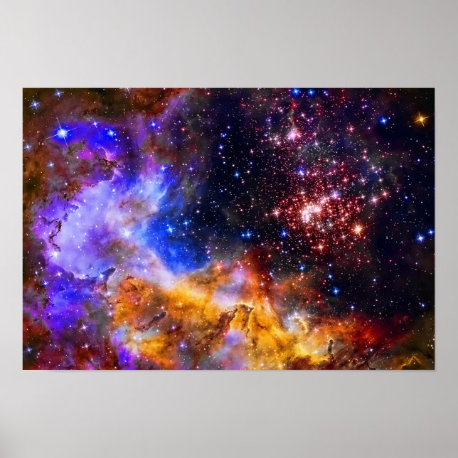 Westerlund 2 in Carina Constellation Space Picture Poster (Front)