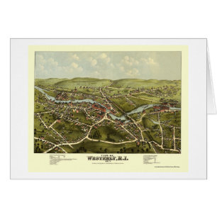 Westerly, RI Panoramic Map - 1877
