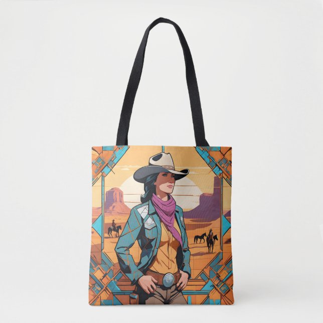 Western Adventurer Tote Bag (Front)