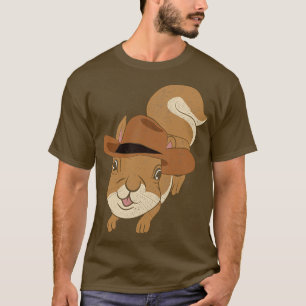 Western Animal Country Lover Cowboy Squirrel T-Shirt