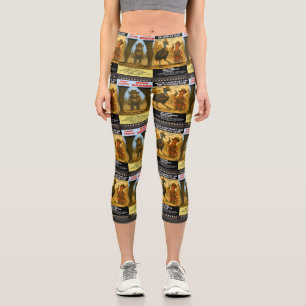 Western Animal Movie Poster Parody Capri Leggings