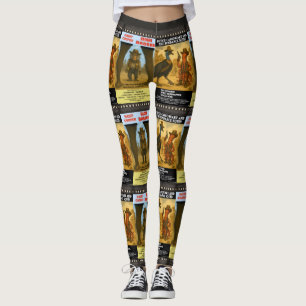 Western Animal Movie Poster Parody Leggings