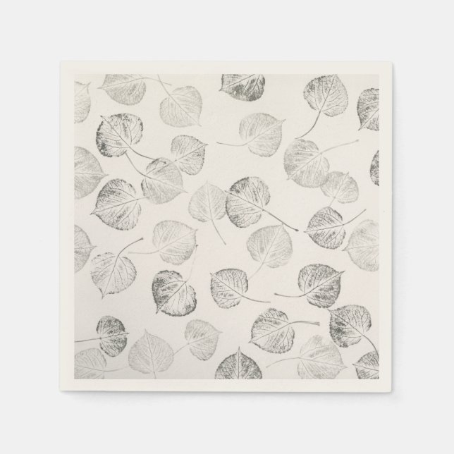 Western Aspen Leaf Prints © Sandy Long Napkin (Front)