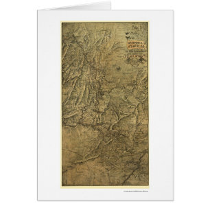 Western & Atlantic Railroad Map 1887