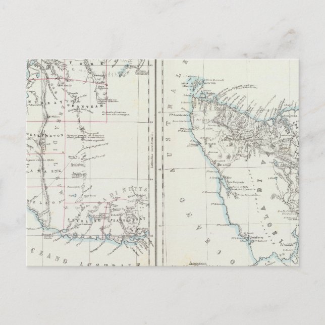 Western Australia and Tasmania Postcard (Front)