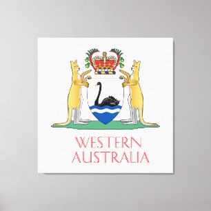 Western Australia coat of arms Canvas Print