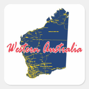 Western Australia Square Sticker