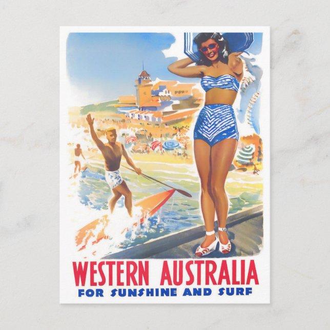 Western Australia vintage travel Postcard (Front)