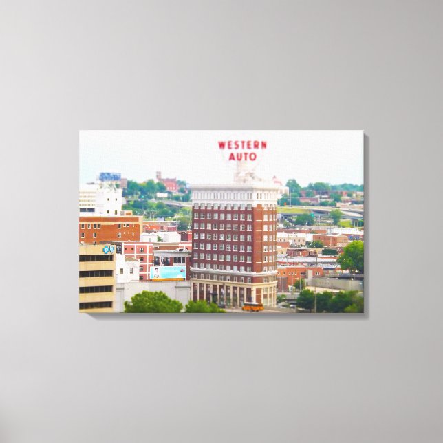 Western Auto Building Loft Condos Kansas City Canvas Print (Front)