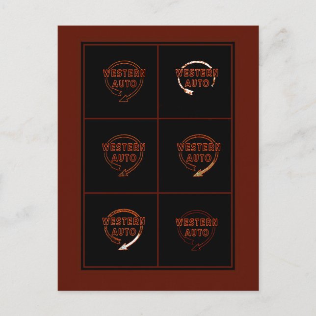 Western Auto Building Sign Kansas City, Missouri Postcard (Front)