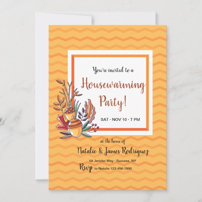 Western Autumn Invitation (Front)