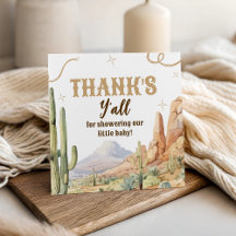 Western Baby Shower Favor Tag