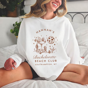 Western Bachelorette Retro Minimalist Bridesmaid Sweatshirt