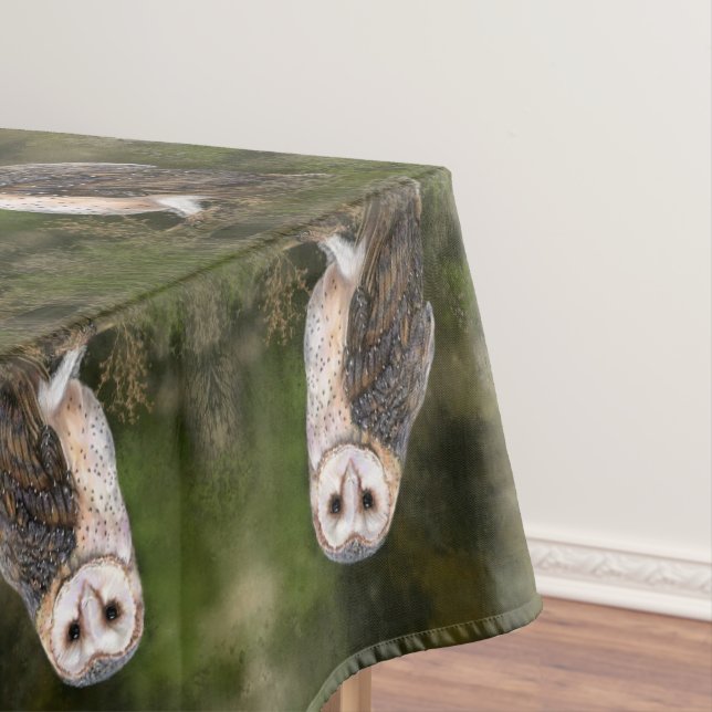 Western Barn Owl Tablecloth (In Situ)