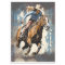 Western Barrel Racing Cowgirl Decoupage