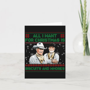 Western Biscuits And S Christmas Quote  Card