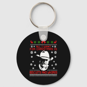Western Biscuits And S Christmas Quote Key Ring