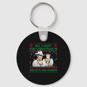 Western Biscuits And S Christmas Quote Key Ring