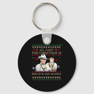Western Biscuits And S Christmas Quote Key Ring