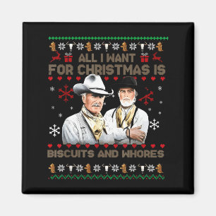 Western Biscuits And S Christmas Quote Magnet