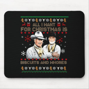 Western Biscuits And S Christmas Quote  Mouse Pad