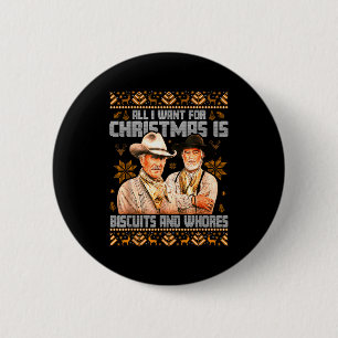 Western Biscuits And S Christmas Ugly 6 Cm Round Badge