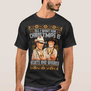 Western Biscuits And S Christmas Ugly T-Shirt