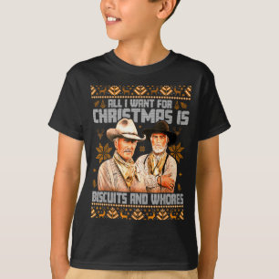 Western Biscuits And S Christmas Ugly  T-Shirt