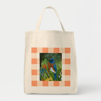 Western Bluebird Mini Tote Bag