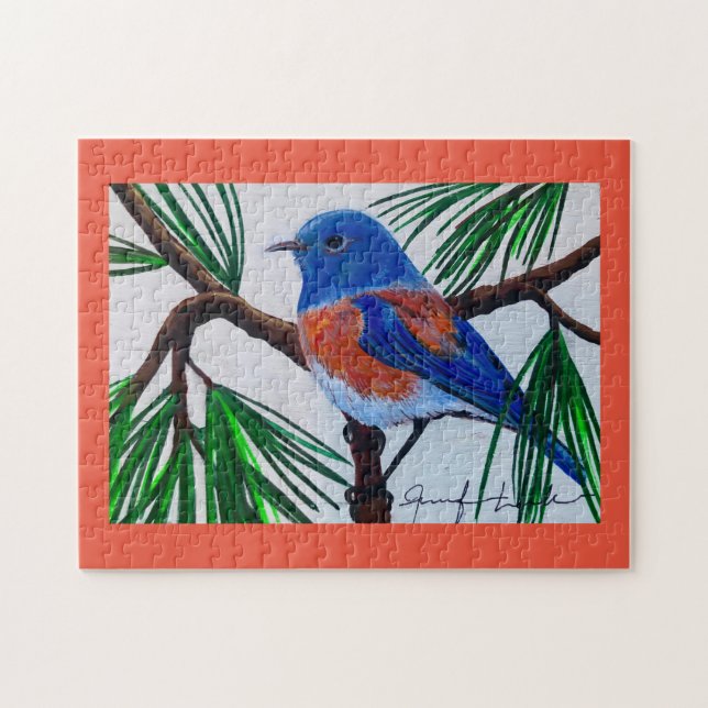 Western Bluebird Puzzle (Horizontal)