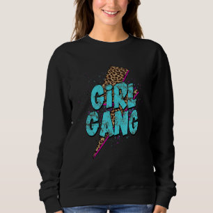 Western Boho Leopard Turquoise Rodeo Girl Horse Co Sweatshirt